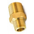 63325-4 by TRAMEC SLOAN - Brass Hex Nipples, Light Pattern, 1/4