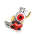 441071 by TRAMEC SLOAN - Lever-Style Shut-Off Gladhand, Aluminum, Emergency, Red Poly Seal, 3/8-18 Port