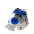 441075 by TRAMEC SLOAN - Aluminum Gladhand, 38-degree Bracket Mount, Service, Blue Poly Seal w/Filter, Cast-In Wear Plate