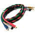 451180 by TRAMEC SLOAN - 3-in-1 Wrap with Red & Blue Hose, 12', SureGrip Handle, ABS Green Jacket & Zinc Plugs