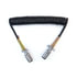 Tramec Sloan 45A15 Coiled Cable Standard Coiled Cable with Zinc Plugs, 1/10-6/12 GA Black Jacket, 15ft, 12 Leads