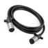 46014 by TRAMEC SLOAN - Sonogrip Cable - 14ft, Straight, Black Jacket, Straight Zinc Plugs, 1/10-6/12 GA Wire