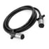 46020 by TRAMEC SLOAN - Sonogrip Cable - 20ft, Straight, Black Jacket, Straight Zinc Plugs, 1/10-6/12 GA Wire