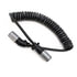 47115 by TRAMEC SLOAN - Sonogrip Cable - 15ft, Coiled, Black Jacket, 12 Leads, Straight/Angled Zinc Plugs, 1/12-6/14 GA Wire