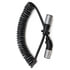 47115 by TRAMEC SLOAN - Sonogrip Cable - 15ft, Coiled, Black Jacket, 12 Leads, Straight/Angled Zinc Plugs, 1/12-6/14 GA Wire