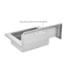 670455 by GLOBAL INDUSTRIAL - Global Industrial&#153; Stainless Steel Wall Mount Hand Sink W/Strainer, 14"x10"x5" Deep