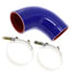 1105-0123 by WHEELER FIT - HOSE,COOLANT - 3" ID / 3 7/16" OD / 6 PLY ARAMID FIBER / 2 STAINLESS STEEL CLAMPS / RANGE - 3 1/4" - 3 1/2" / CLAMP PN 1107-0041 (86/94)