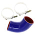 1105-0123 by WHEELER FIT - HOSE,COOLANT - 3" ID / 3 7/16" OD / 6 PLY ARAMID FIBER / 2 STAINLESS STEEL CLAMPS / RANGE - 3 1/4" - 3 1/2" / CLAMP PN 1107-0041 (86/94)