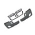 1502-0052 by WHEELER FIT - BUMPER ASM (GRAY) - WITH FOG LAMP OPENINGS / WITHOUT LOWER DEFLECTOR / BLACK TRIM / TWO PIECE MESH