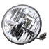 5201-0017 by WHEELER FIT - Headlight Assembly - 7 in. dia., Round, LED, Clear Lens, Sealed Beam