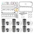 PAI L10125-049 Engine Rebuild Kit Engine In-Frame Rebuild Kit for Cummins L10 Engine Application