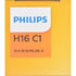 H16C1 by PHILLIPS INDUSTRIES - Headlight Bulb - 12V, 19 Watts, Standard, Clear, Halogen