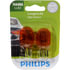 7444NALLB2 by PHILLIPS INDUSTRIES - Turn Signal Light Bulb - 13.5V, 24.98 Watts, Amber, Push Type