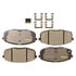 Monroe CX1397 Disc Brake Pad Set Monroe Brakes Total Solution Ceramic Brake Pads