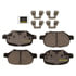 Monroe CX1569 Disc Brake Pad Set Monroe Brakes Total Solution Ceramic Brake Pads