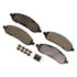 Monroe DX1022 Disc Brake Pad Set Monroe Brakes Total Solution Semi-Metallic Brake Pads