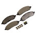 Monroe DX1022 Disc Brake Pad Set Monroe Brakes Total Solution Semi-Metallic Brake Pads