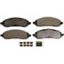 Monroe DX1022 Disc Brake Pad Set Monroe Brakes Total Solution Semi-Metallic Brake Pads