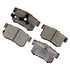 DX1086 by MONROE - Monroe Brakes Total Solution Semi-Metallic Brake Pads
