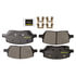 DX1093 by MONROE - Monroe Brakes Total Solution Semi-Metallic Brake Pads