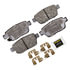Monroe DX1103 Disc Brake Pad Set Monroe Brakes Total Solution Semi-Metallic Brake Pads