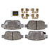 Monroe DX1103 Disc Brake Pad Set Monroe Brakes Total Solution Semi-Metallic Brake Pads