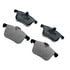 Monroe DX1257 Disc Brake Pad Set Monroe Brakes Total Solution Semi-Metallic Brake Pads