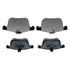 Monroe DX1257 Disc Brake Pad Set Monroe Brakes Total Solution Semi-Metallic Brake Pads