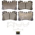 Monroe DX1282 Disc Brake Pad Set Monroe Brakes Total Solution Semi-Metallic Brake Pads