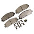 Monroe DX1286 Disc Brake Pad Set Monroe Brakes Total Solution Semi-Metallic Brake Pads