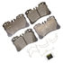 Monroe DX1282 Disc Brake Pad Set Monroe Brakes Total Solution Semi-Metallic Brake Pads