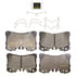 Monroe DX1282 Disc Brake Pad Set Monroe Brakes Total Solution Semi-Metallic Brake Pads