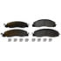 Monroe DX1399 Disc Brake Pad Set Monroe Brakes Total Solution Semi-Metallic Brake Pads