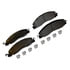 DX1399 by MONROE - Total Solution Semi-Metallic Brake Pads