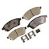 Monroe DX1422 Disc Brake Pad Set Monroe Brakes Total Solution Semi-Metallic Brake Pads