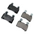 Monroe DX1474 Disc Brake Pad Set Monroe Brakes Total Solution Semi-Metallic Brake Pads