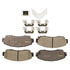 Monroe DX1521 Disc Brake Pad Set Monroe Brakes Total Solution Semi-Metallic Brake Pads