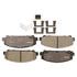 Monroe DX1509 Disc Brake Pad Set Monroe Brakes Total Solution Semi-Metallic Brake Pads
