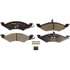 Monroe DX257 Disc Brake Pad Set Monroe Brakes Total Solution Semi-Metallic Brake Pads