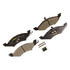 Monroe DX257 Disc Brake Pad Set Monroe Brakes Total Solution Semi-Metallic Brake Pads