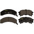 Monroe DX262 Disc Brake Pad Set Monroe Brakes Total Solution Semi-Metallic Brake Pads