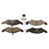 Monroe DX257 Disc Brake Pad Set Monroe Brakes Total Solution Semi-Metallic Brake Pads
