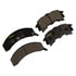 Monroe DX262 Disc Brake Pad Set Monroe Brakes Total Solution Semi-Metallic Brake Pads