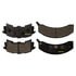Monroe DX262 Disc Brake Pad Set Monroe Brakes Total Solution Semi-Metallic Brake Pads