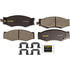Monroe DX266 Disc Brake Pad Set Monroe Brakes Total Solution Semi-Metallic Brake Pads