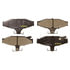 Monroe DX295 Disc Brake Pad Set Monroe Brakes Total Solution Semi-Metallic Brake Pads