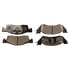Monroe DX344 Disc Brake Pad Set Monroe Brakes Total Solution Semi-Metallic Brake Pads