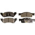 Monroe DX344 Disc Brake Pad Set Monroe Brakes Total Solution Semi-Metallic Brake Pads
