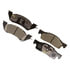 Monroe DX344 Disc Brake Pad Set Monroe Brakes Total Solution Semi-Metallic Brake Pads