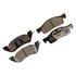 Monroe DX344 Disc Brake Pad Set Monroe Brakes Total Solution Semi-Metallic Brake Pads